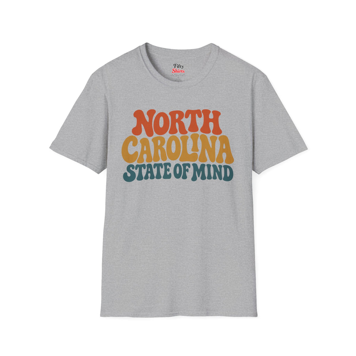 North Carolina State Of Mind Unisex Softstyle T Shirt State Name Graphic Tee