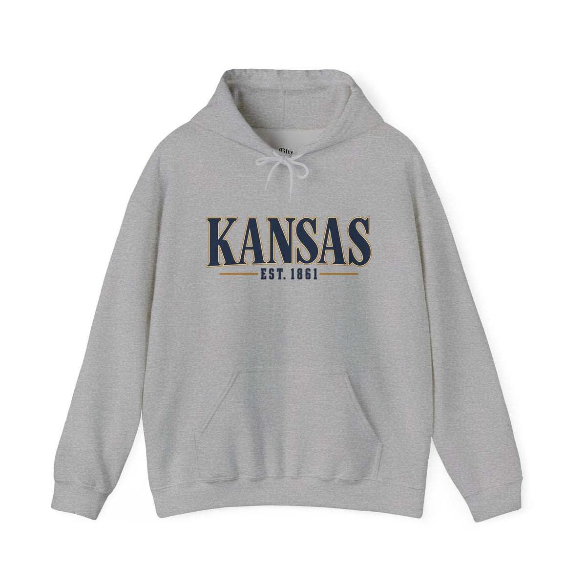 Kansas Est 1861 Unisex Hoodie State Name Graphic