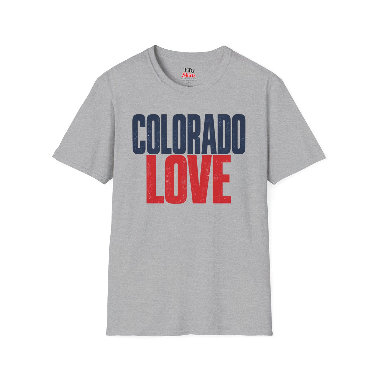 Colorado Love Unisex Softstyle T Shirt State Name Graphic Tee