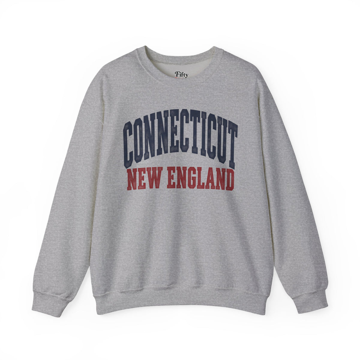 Connecticut New England Unisex Crewneck Sweatshirt State Name Graphic