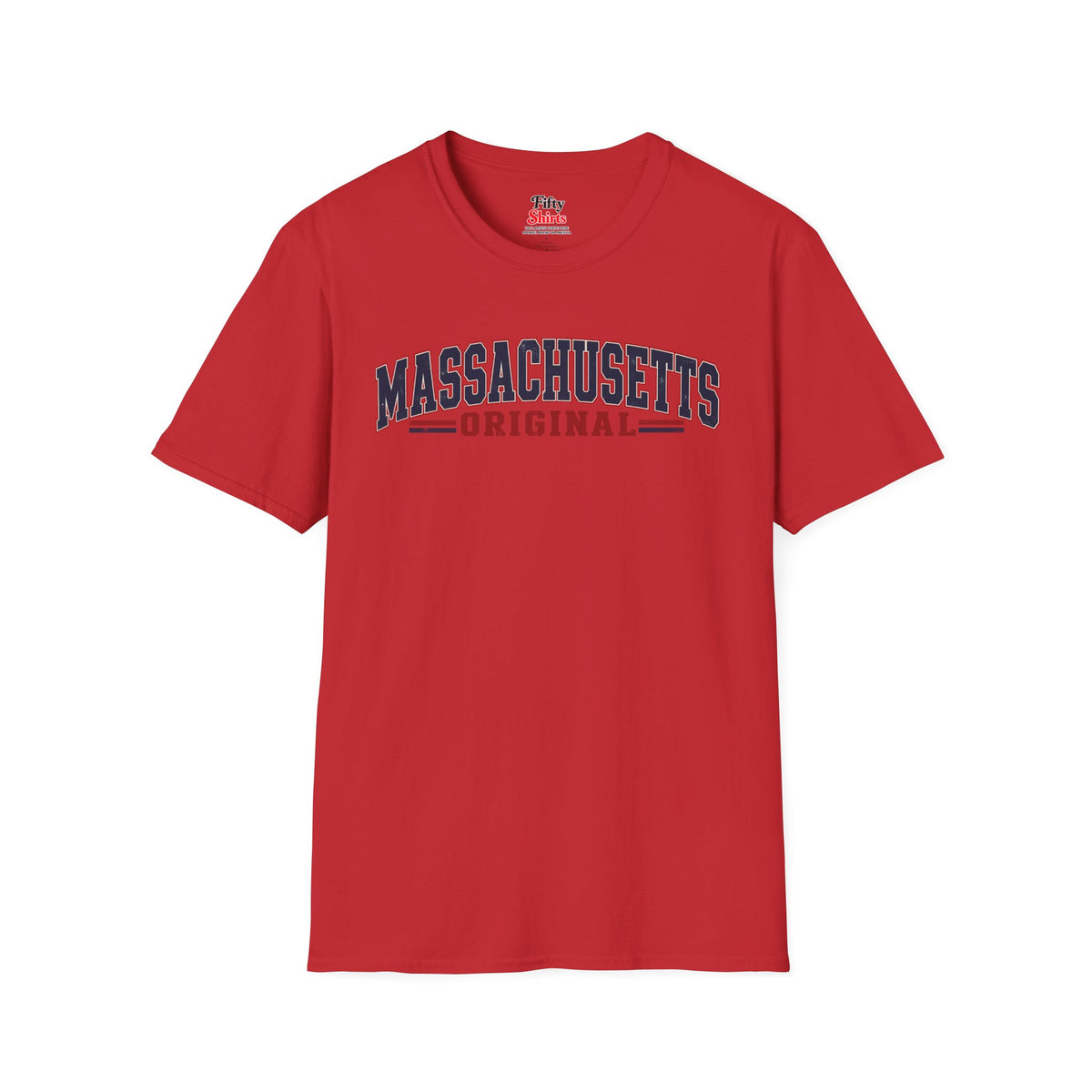 Massachusetts Original Unisex Softstyle T Shirt State Name Graphic Tee