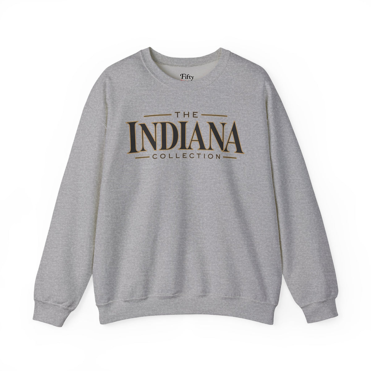 The Indiana Collection Unisex Crewneck Sweatshirt State Name Graphic