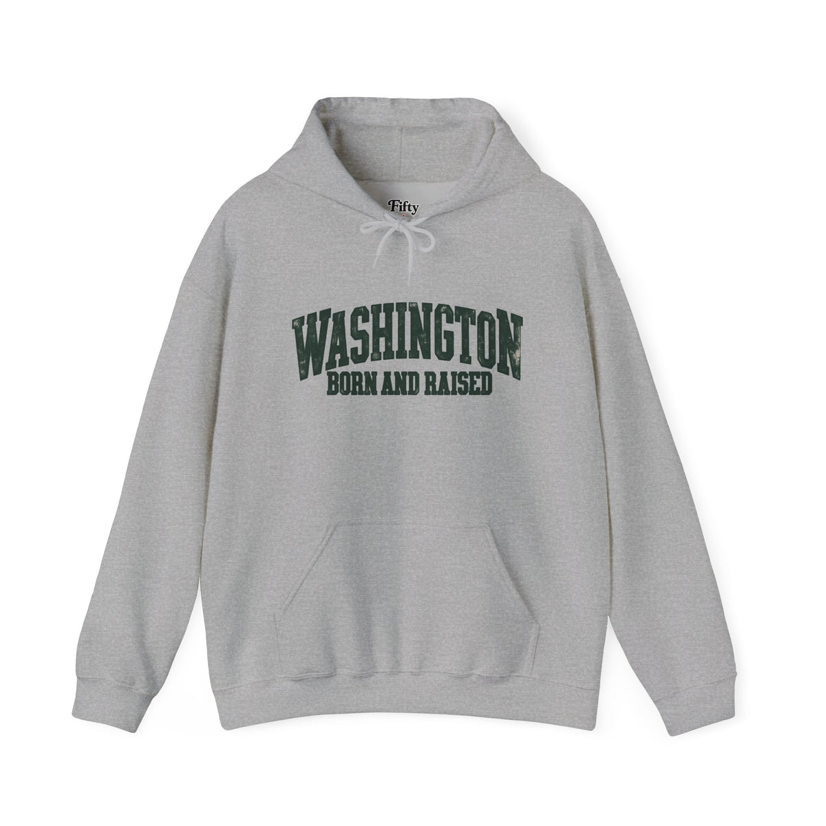 Washington Born and Raised Vintage Workwear Unisex Hoodie Graphic