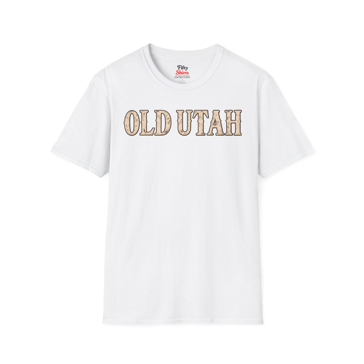 Old Utah Unisex Softstyle T Shirt State Name Graphic Tee