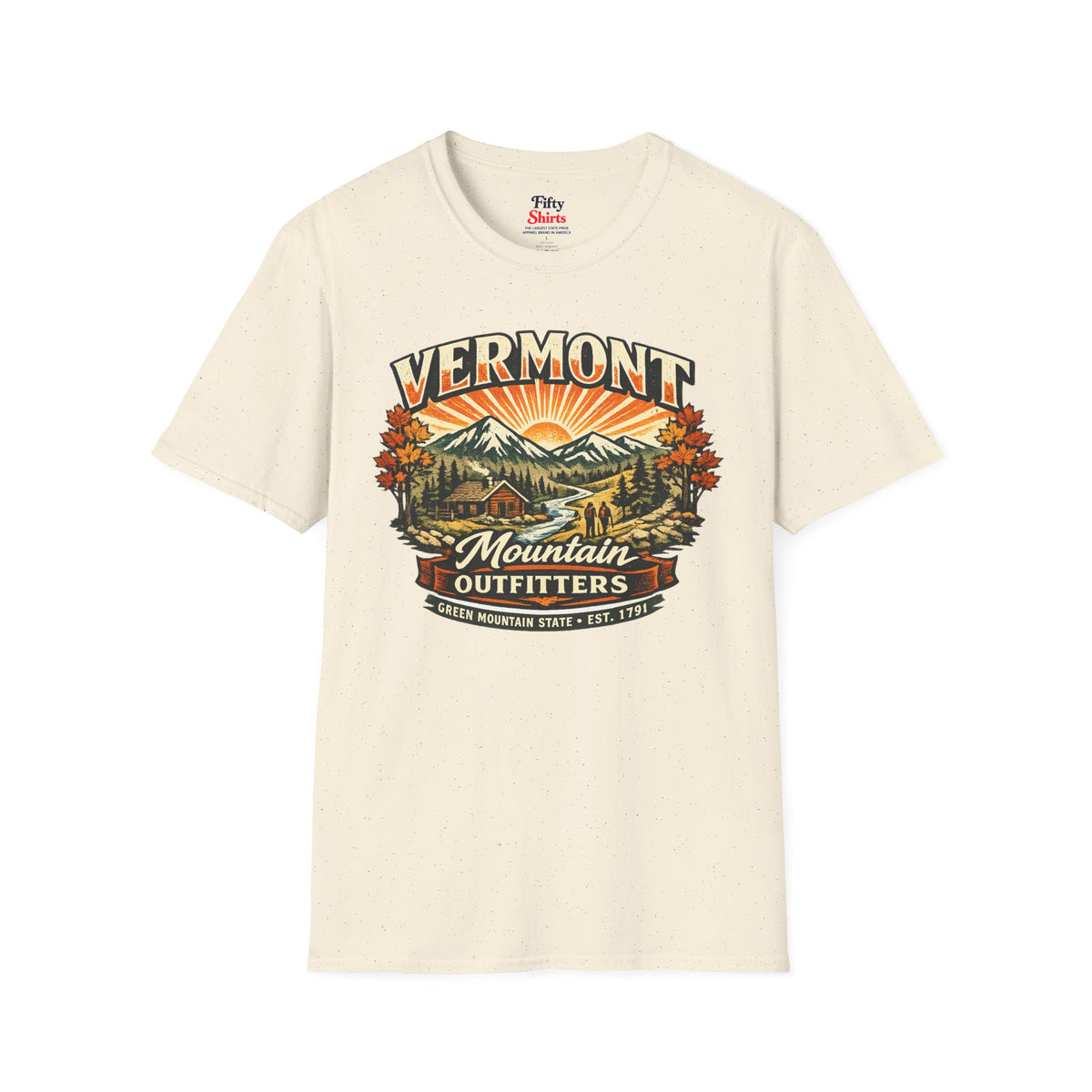 Vermont Mountain Outfitters Unisex Softstyle T Shirt State Pride Graphic Tee Collections FS03