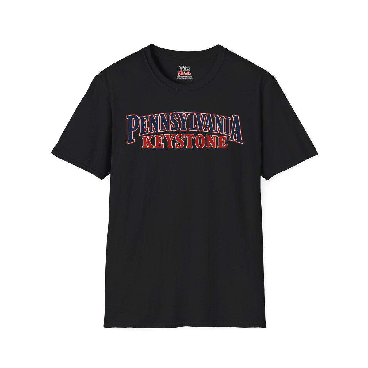 Pennsylvania Keystone Unisex Softstyle T Shirt State Name Graphic Tee