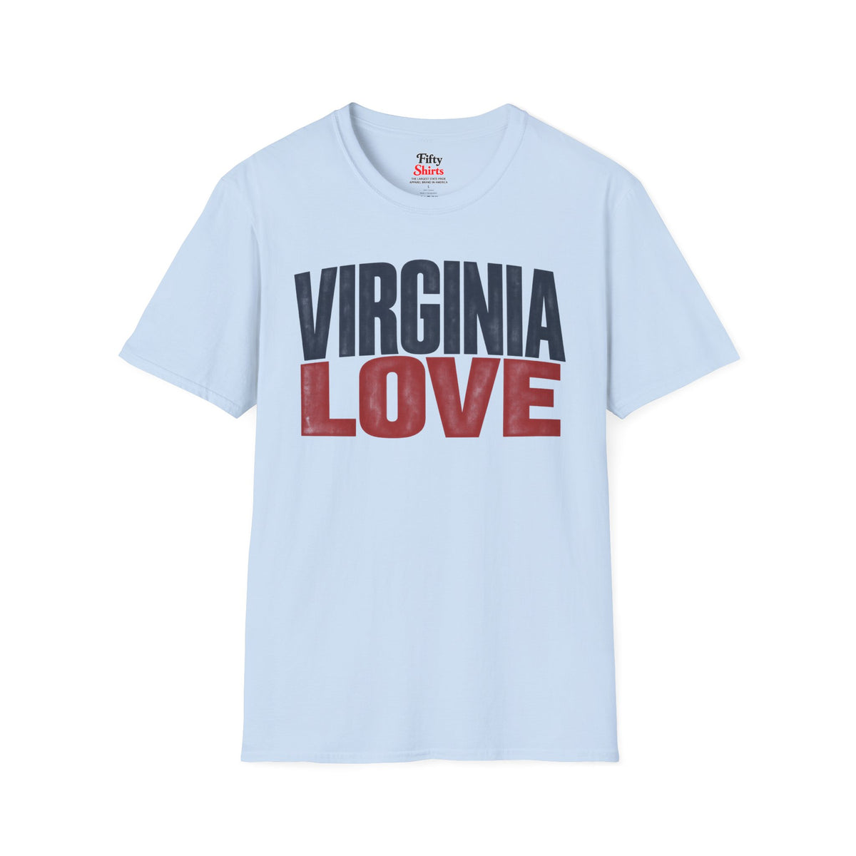 Virginia Love Unisex Softstyle T Shirt State Name Graphic Tee