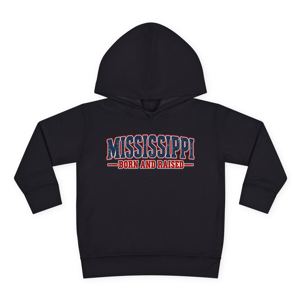 Mississippi Born and Raised Old-School Sign Unisex Toddler Pullover Fleece Hoodie