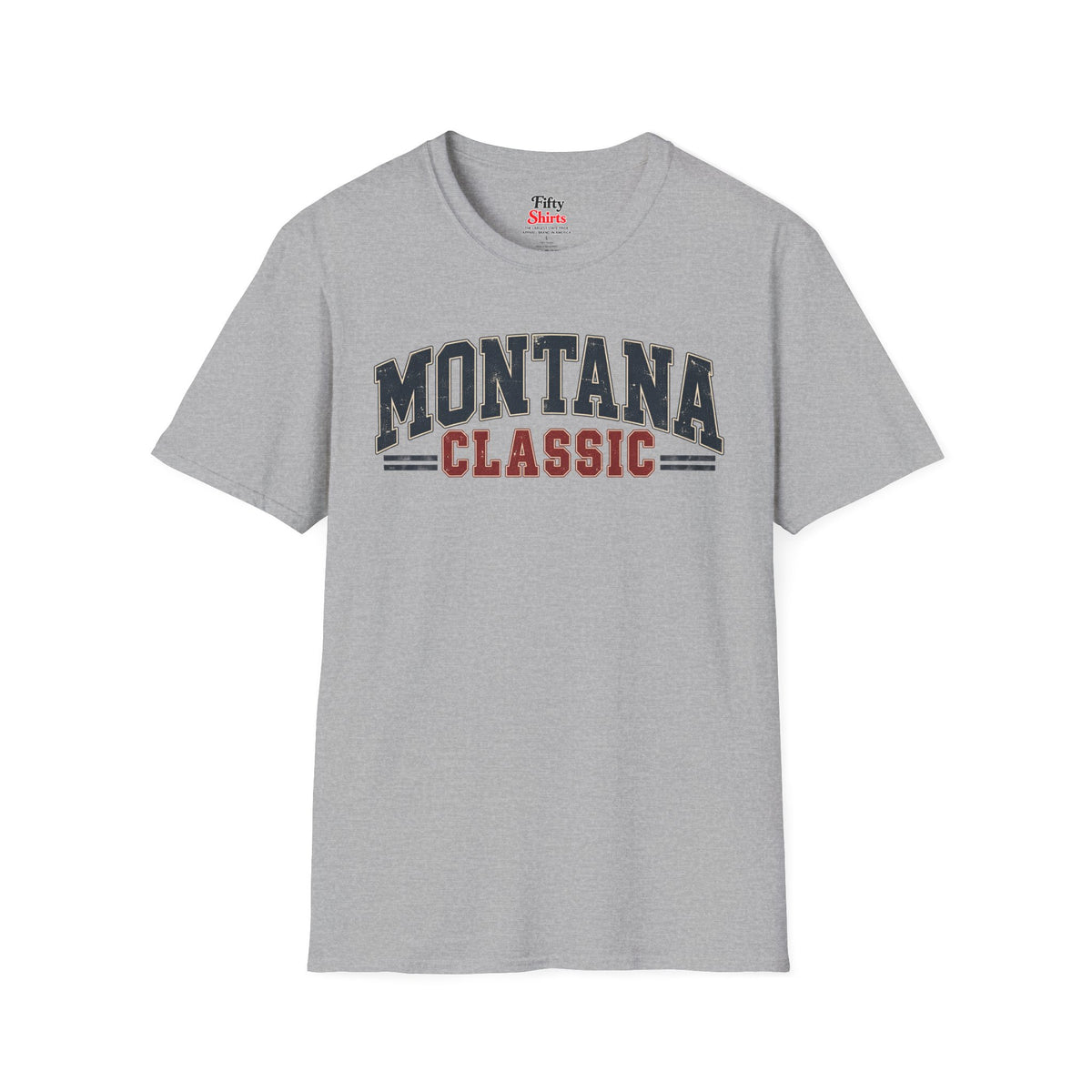Montana Classic Unisex Softstyle T Shirt State Name Graphic Tee