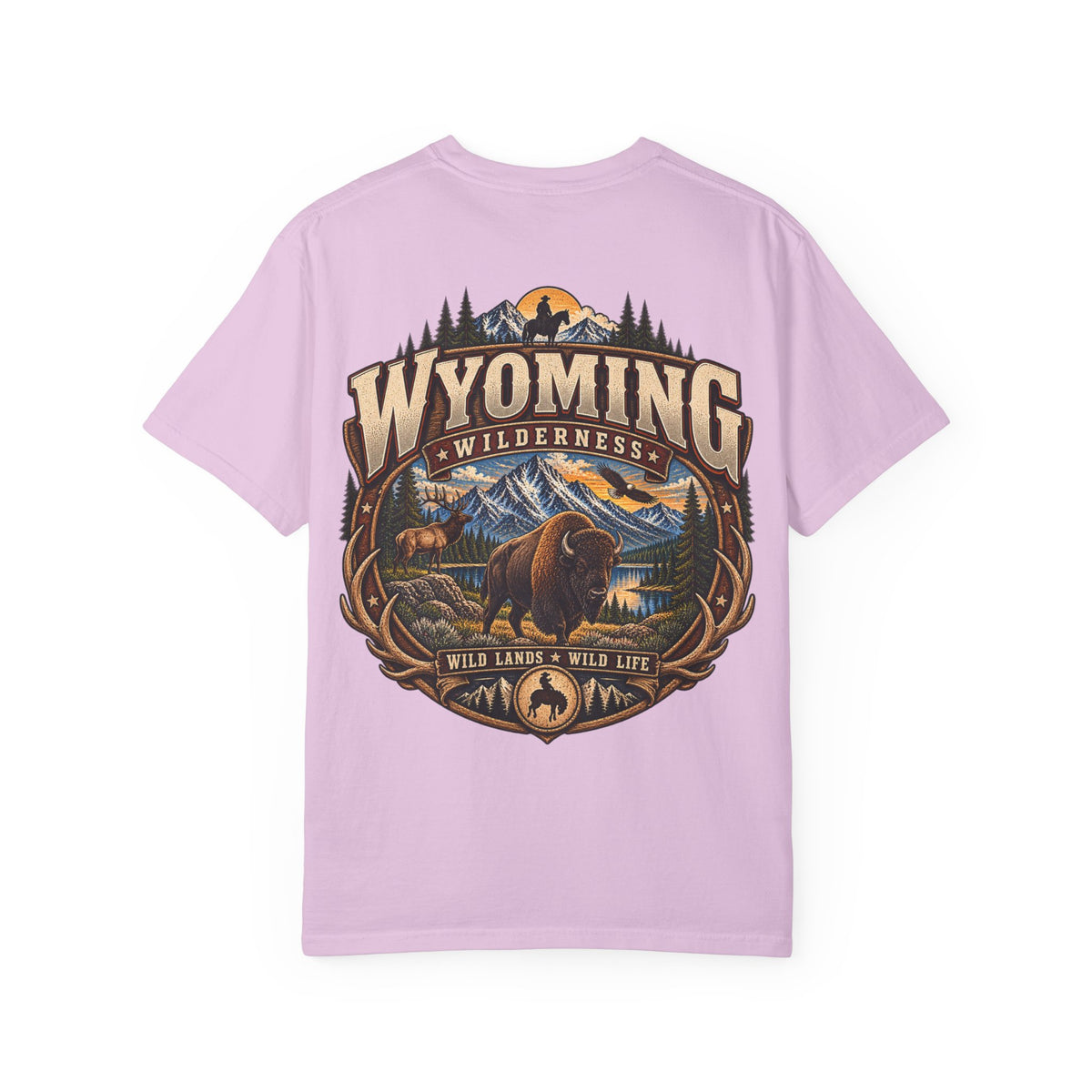 Wyoming Wildlife Unisex Comfort Color 1717 Streetwear Graphic Tee