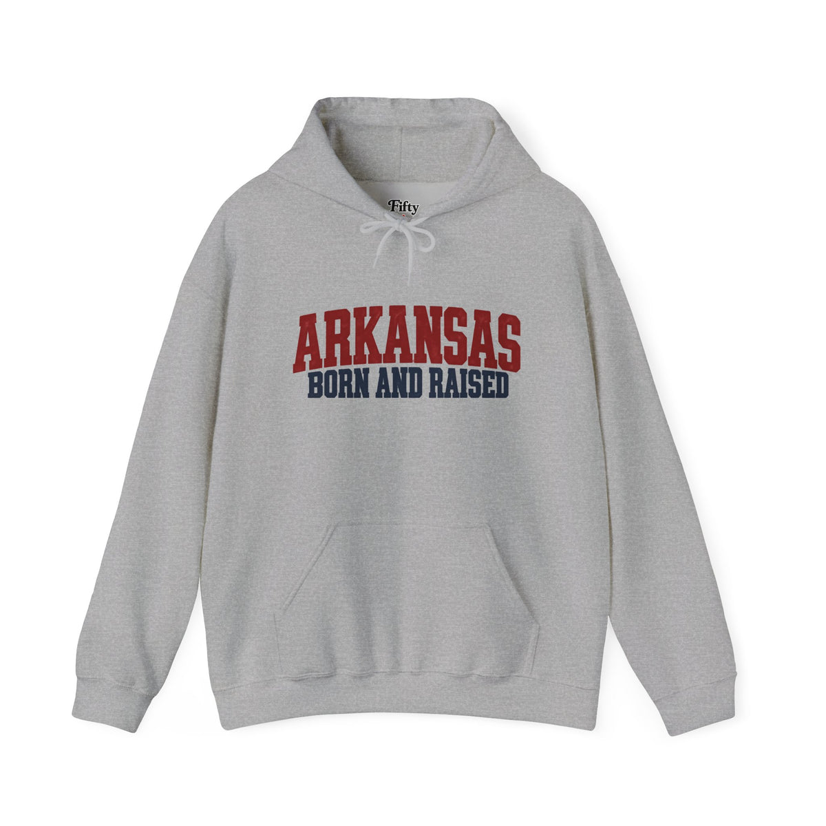 Arkansas Born and Raised Rugged Workwear Unisex Hoodie Graphic