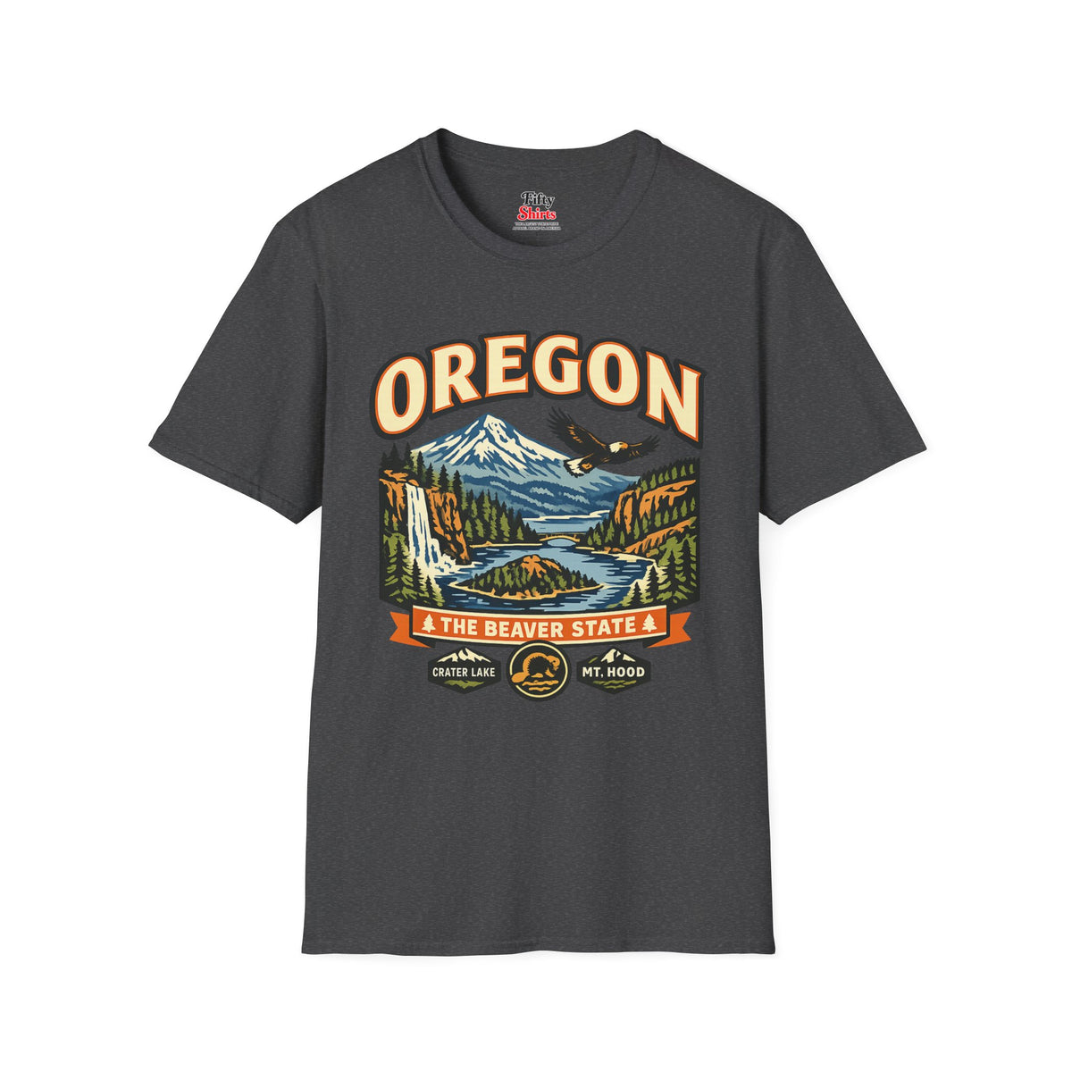Oregon Beaver State Adventure Unisex Softstyle T Shirt State Pride Graphic Tee Collections FS03