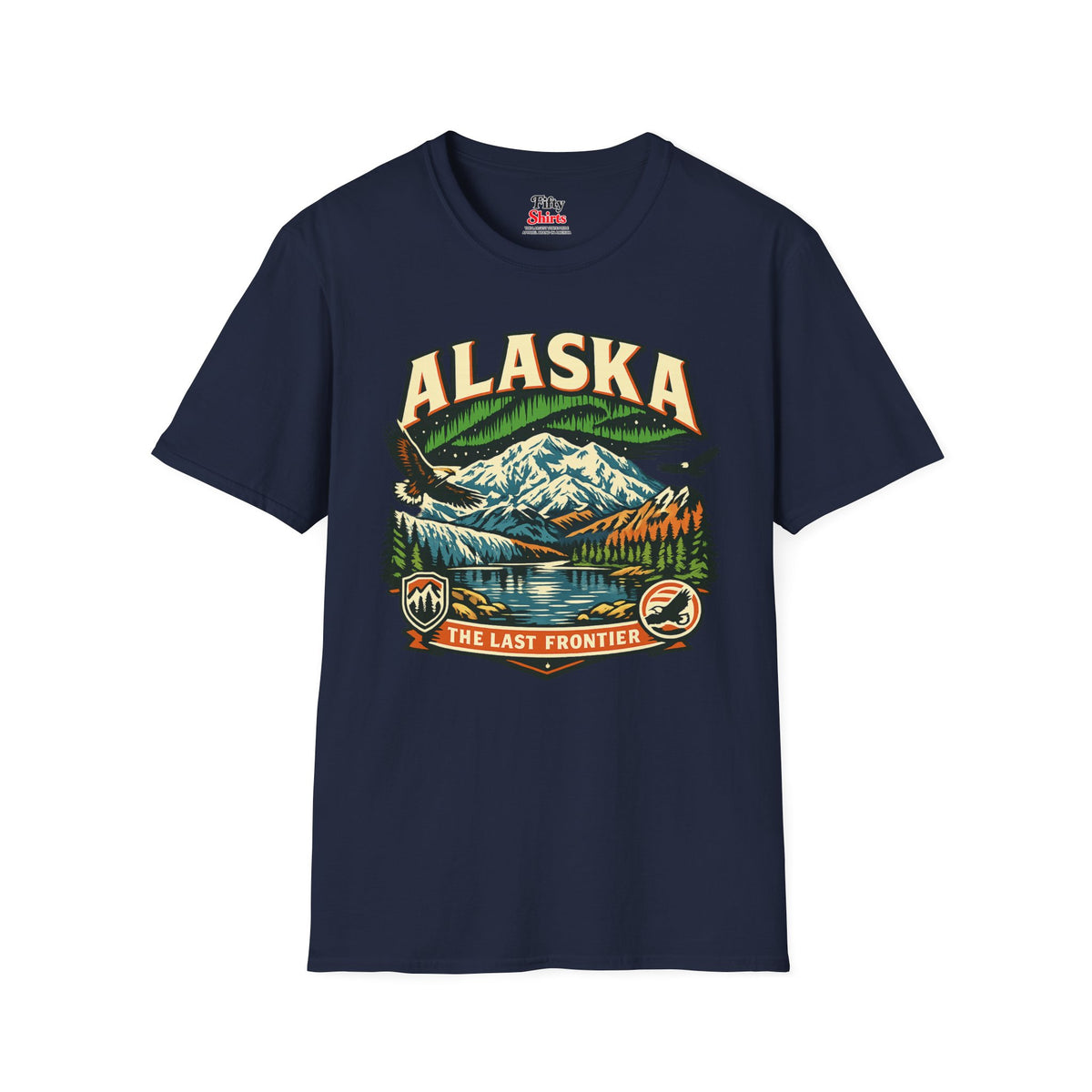Alaska The Last Frontier Adventure Unisex Softstyle T Shirt State Pride Graphic Tee Collections FS03