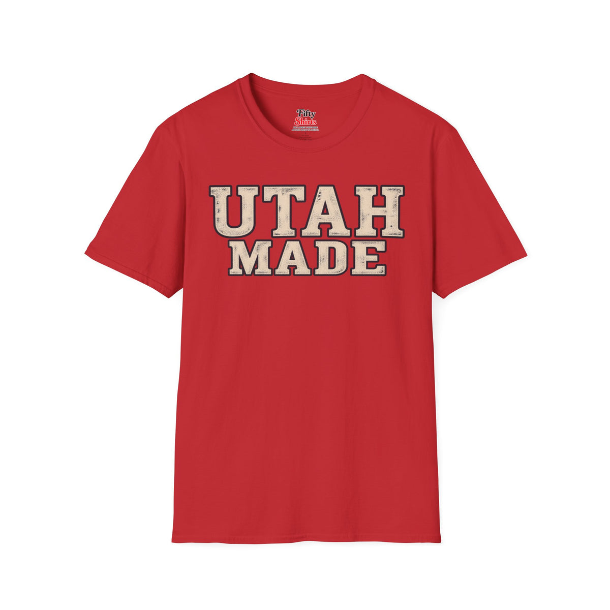 Utah Made Unisex Softstyle T Shirt State Name Graphic Tee