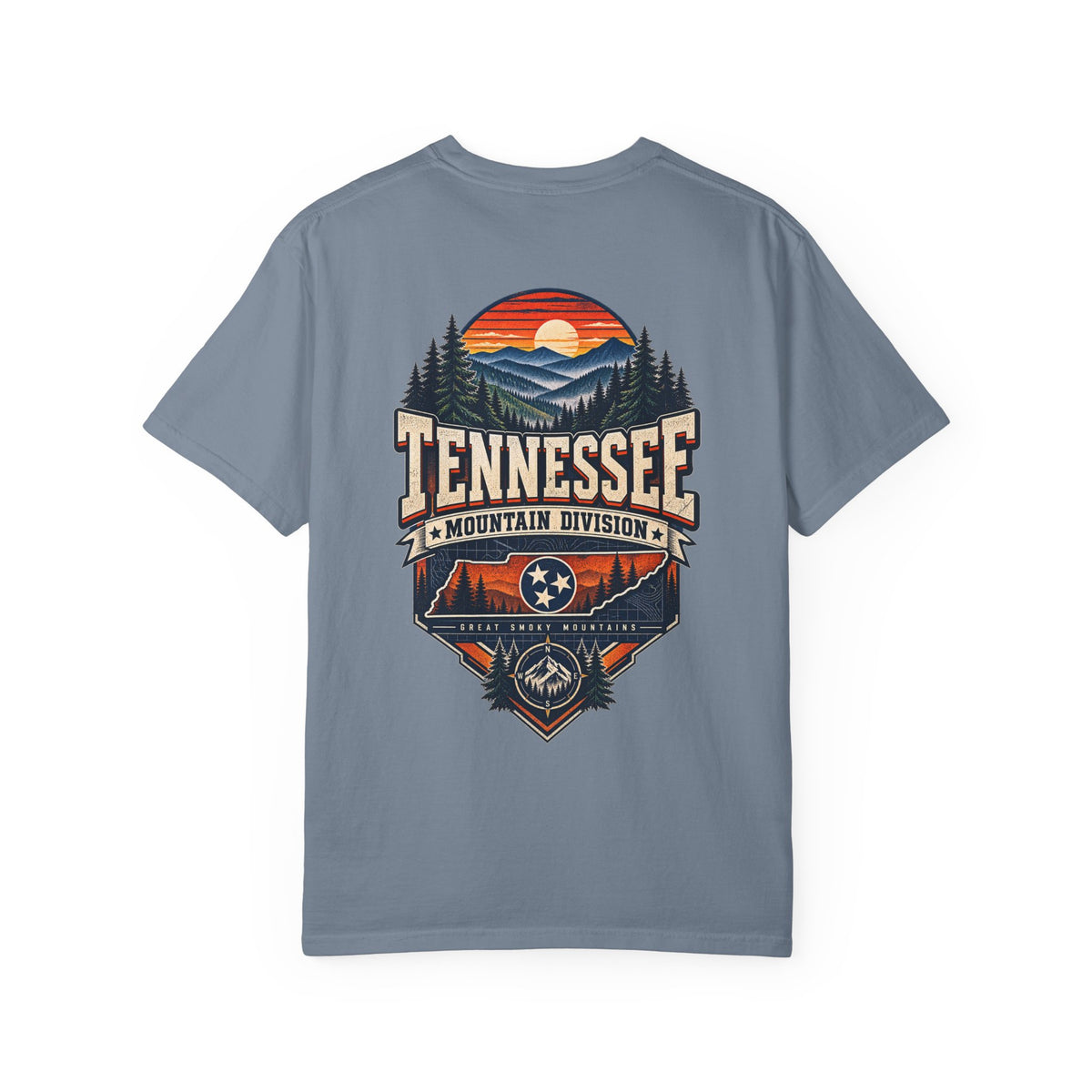 Tennessee Mountain Division Unisex Comfort Color 1717 Streetwear Graphic Tee