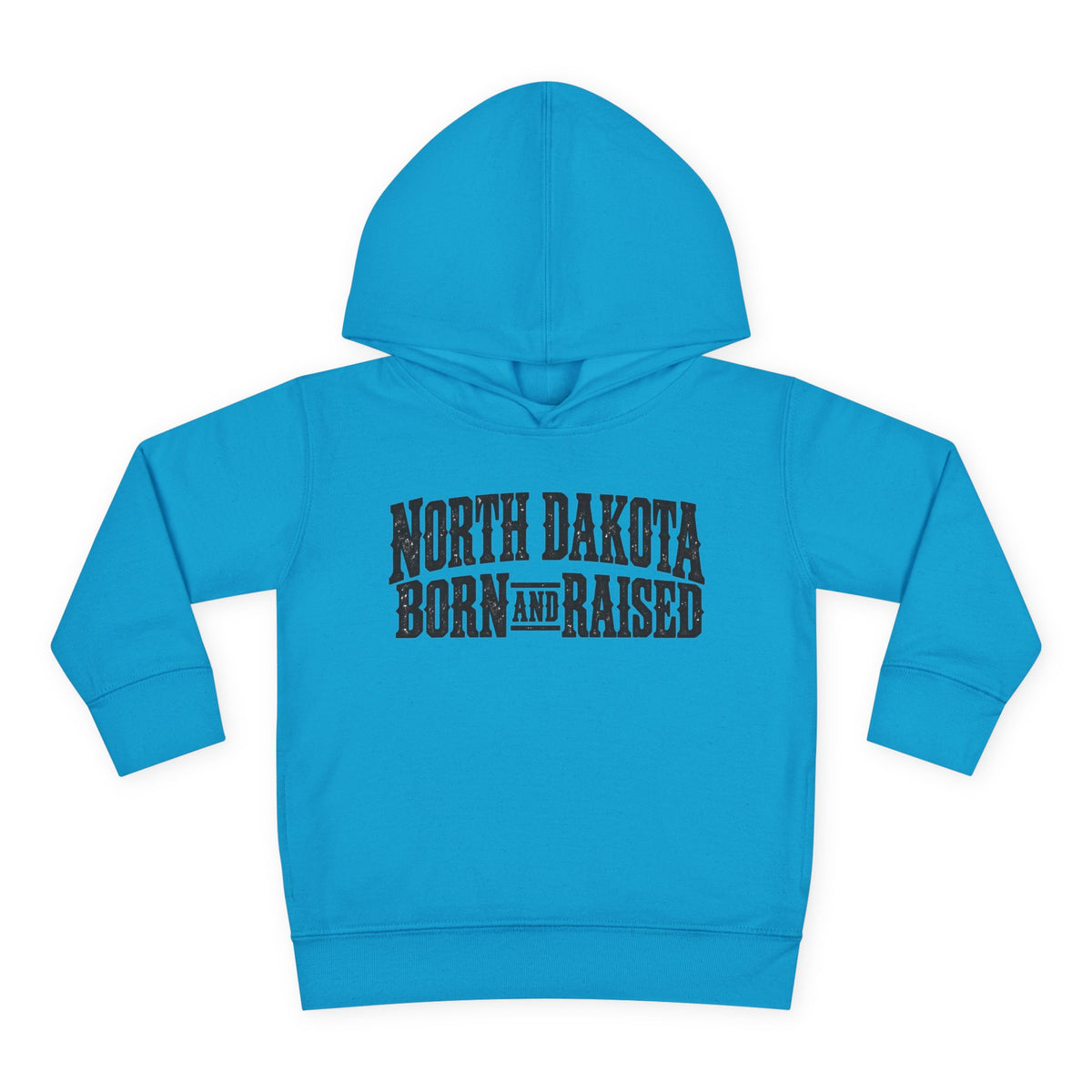 North Dakota Born and Raised Rugged Prairie Heritage Unisex Toddler Pullover Fleece Hoodie