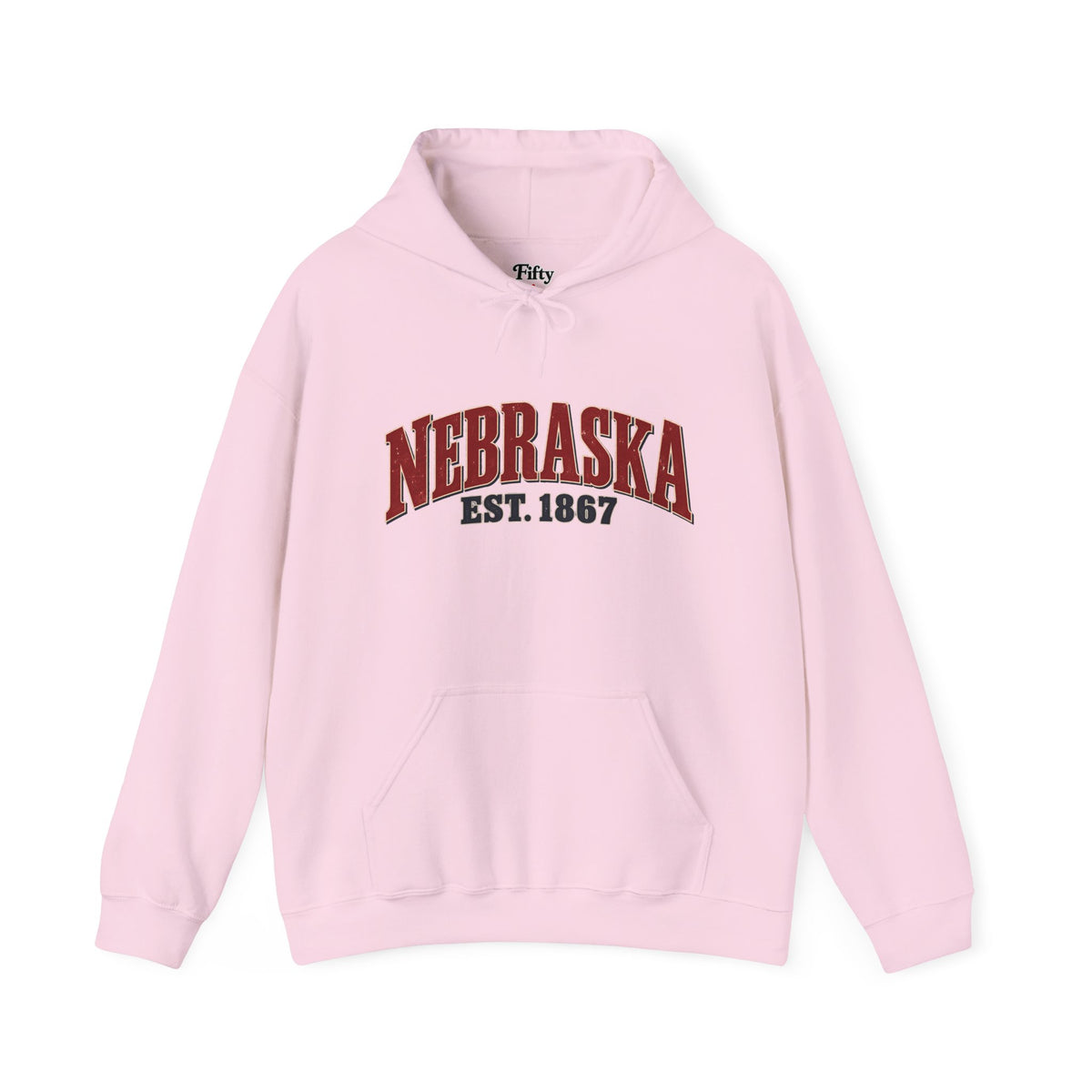 Nebraska Est 1867 Unisex Hoodie State Name Graphic
