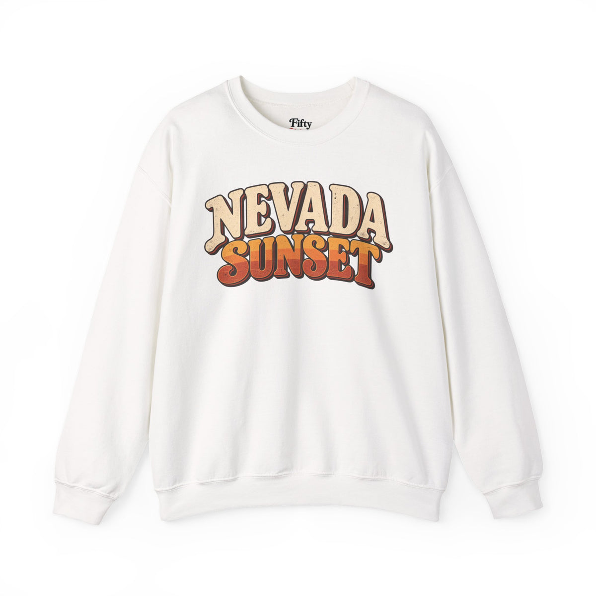 Nevada Sunset Unisex Crewneck Sweatshirt State Name Graphic