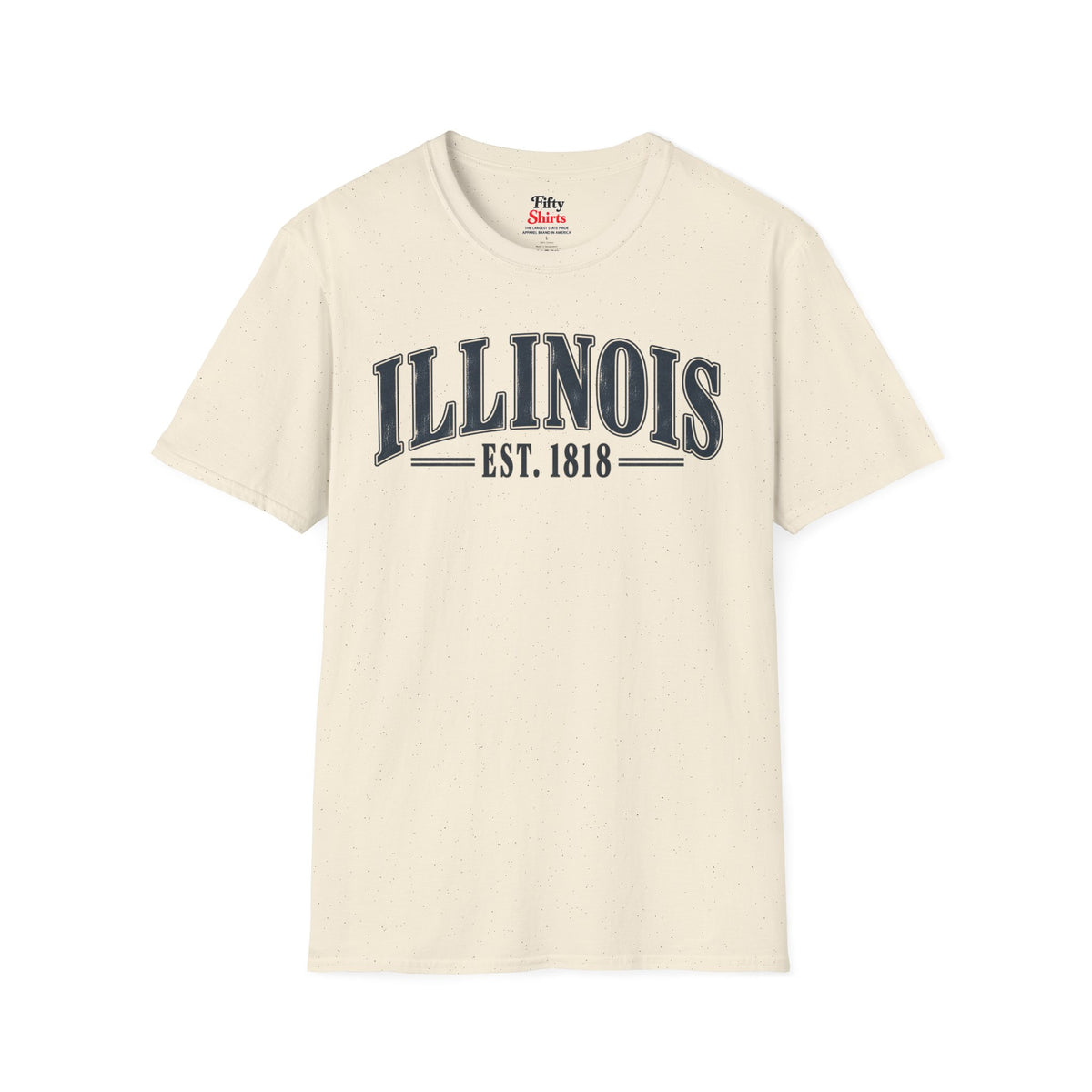 Illinois Est 1818 Unisex Softstyle T Shirt State Name Graphic Tee
