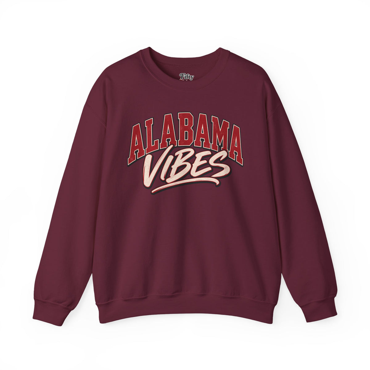 Alabama Vibes Unisex Crewneck Sweatshirt State Name Graphic