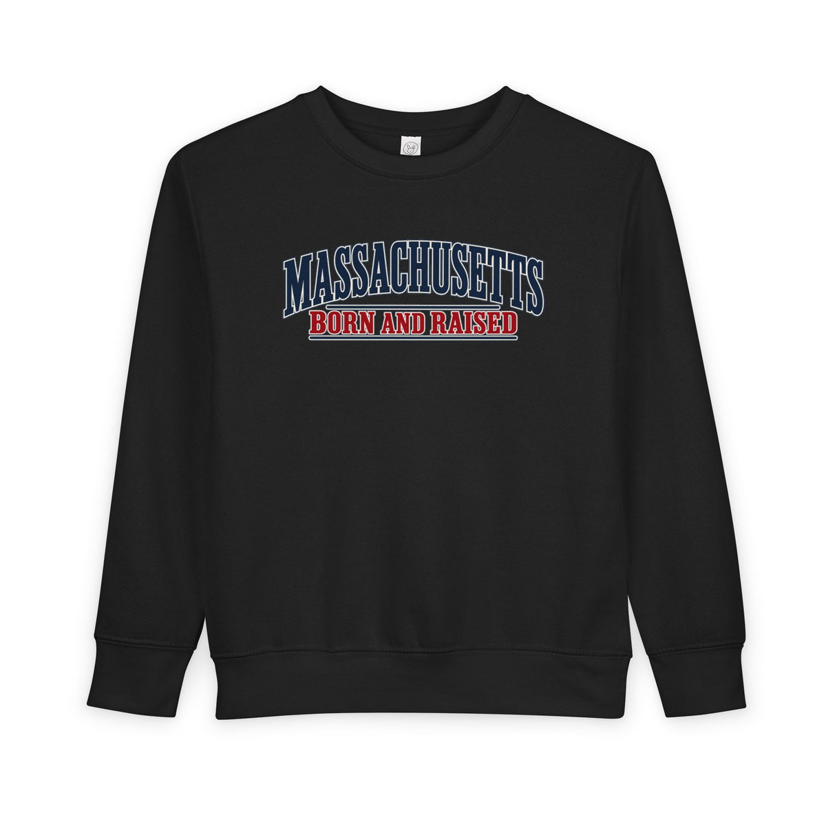 Massachusetts Born and Raised Premium New England Unisex Toddler Sweatshirt