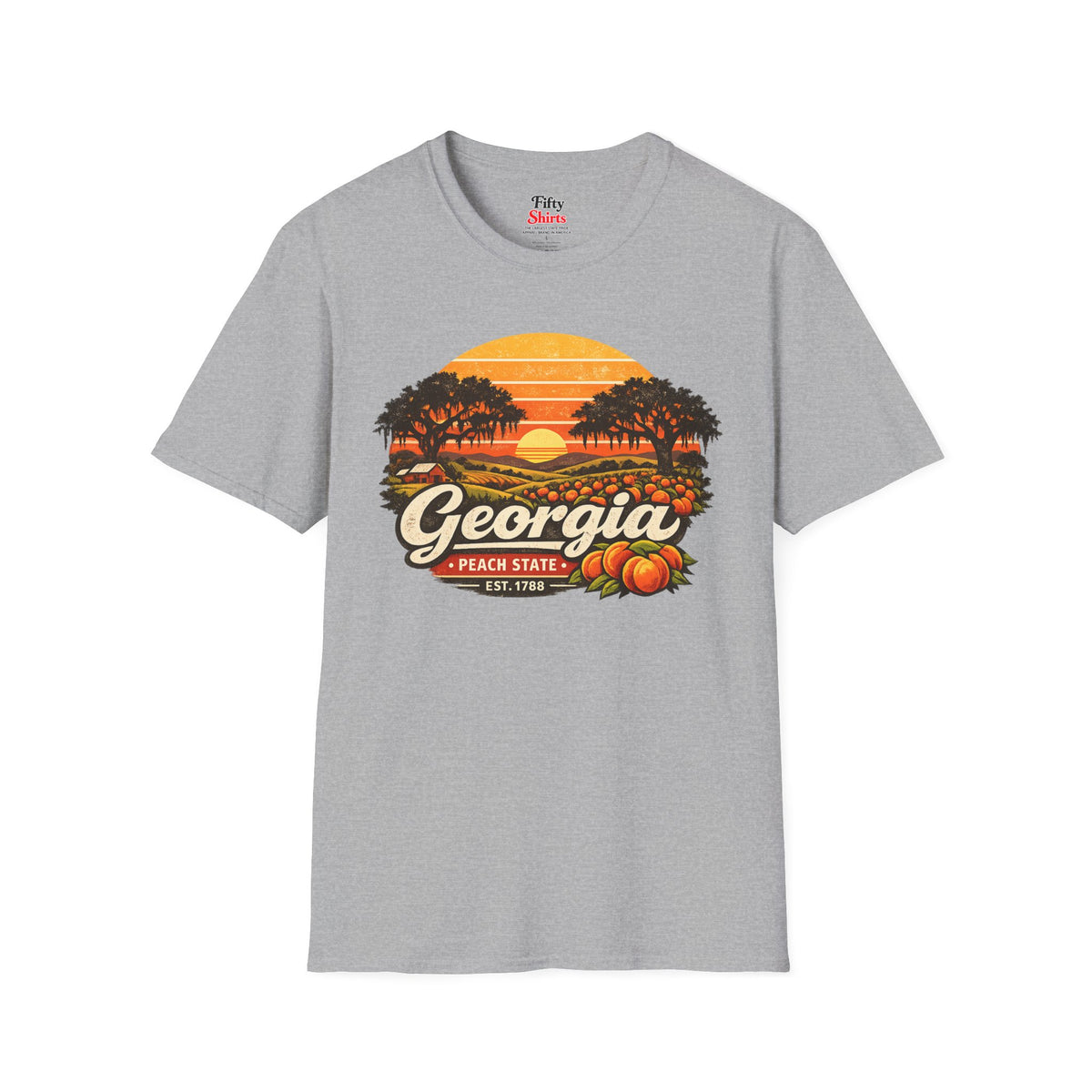 Georgia Southern Sunset Unisex Softstyle T Shirt State Pride Graphic Tee Collections FS03