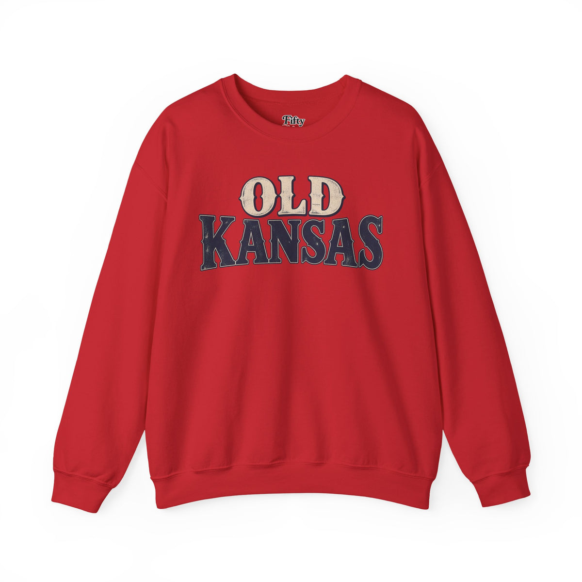 Old Kansas Unisex Crewneck Sweatshirt State Name Graphic