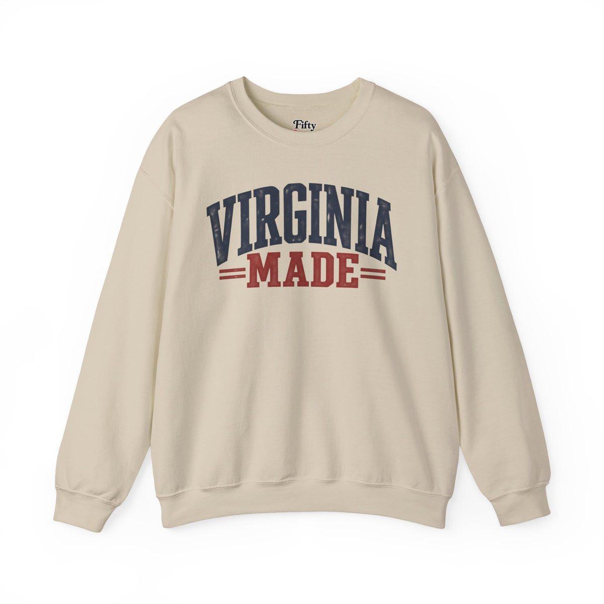 Virginia Made Unisex Crewneck Sweatshirt State Name Graphic