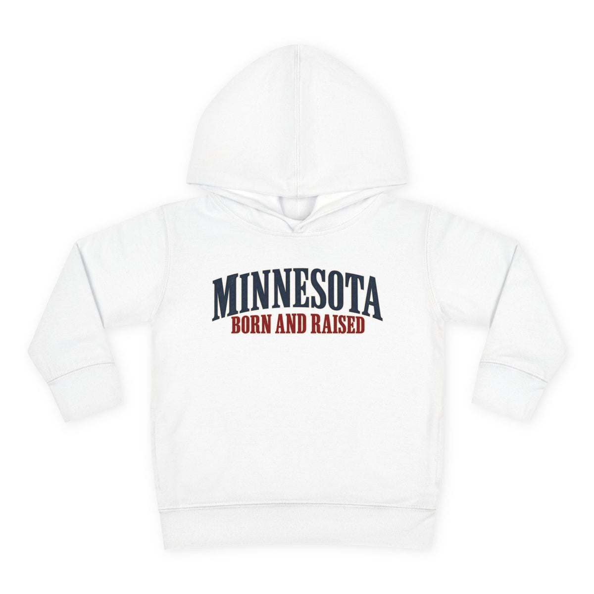 Minnesota Born and Raised Luxury Heritage Unisex Toddler Pullover Fleece Hoodie