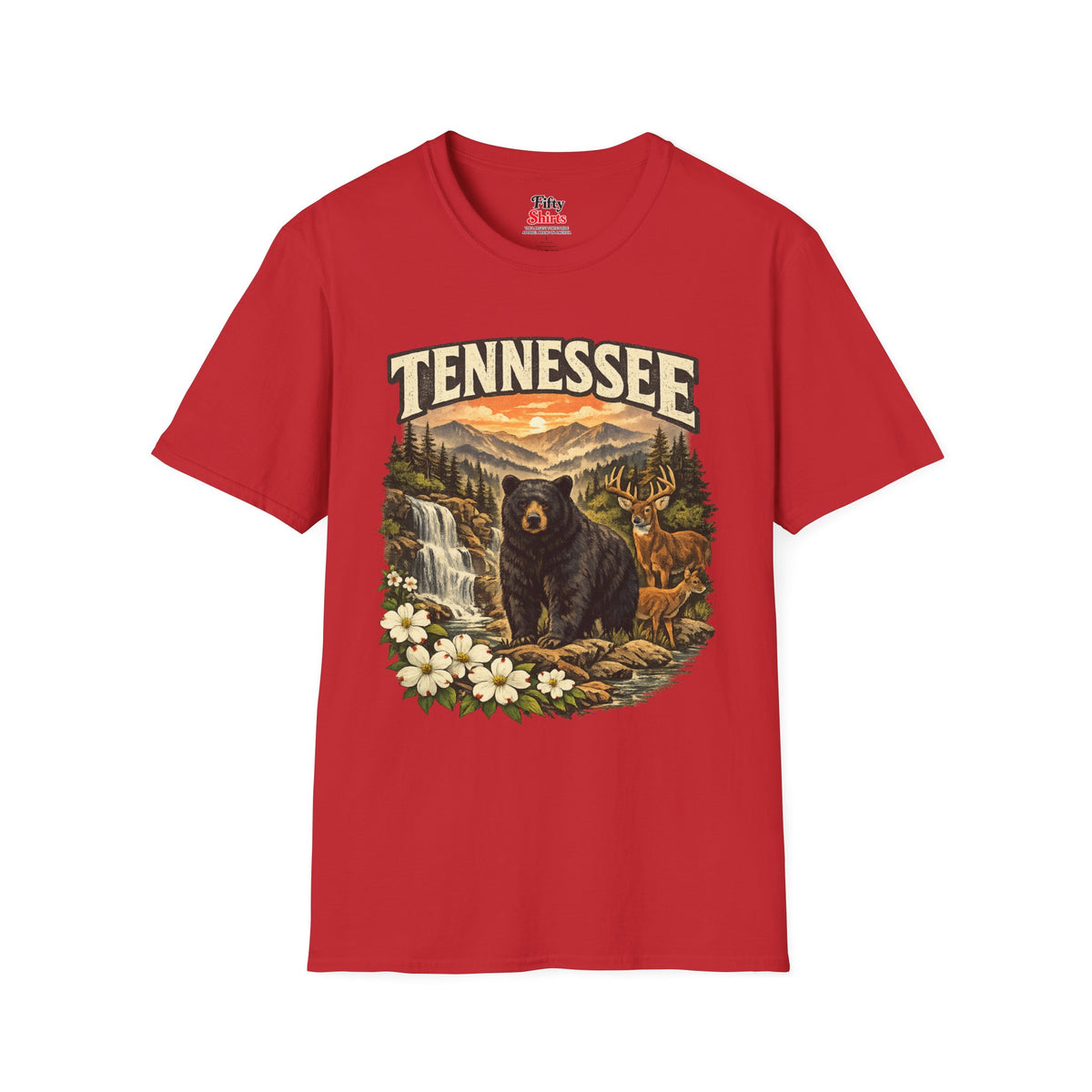 Tennessee Wildlife Unisex Softstyle T Shirt State Pride Graphic Tee Collections FS03