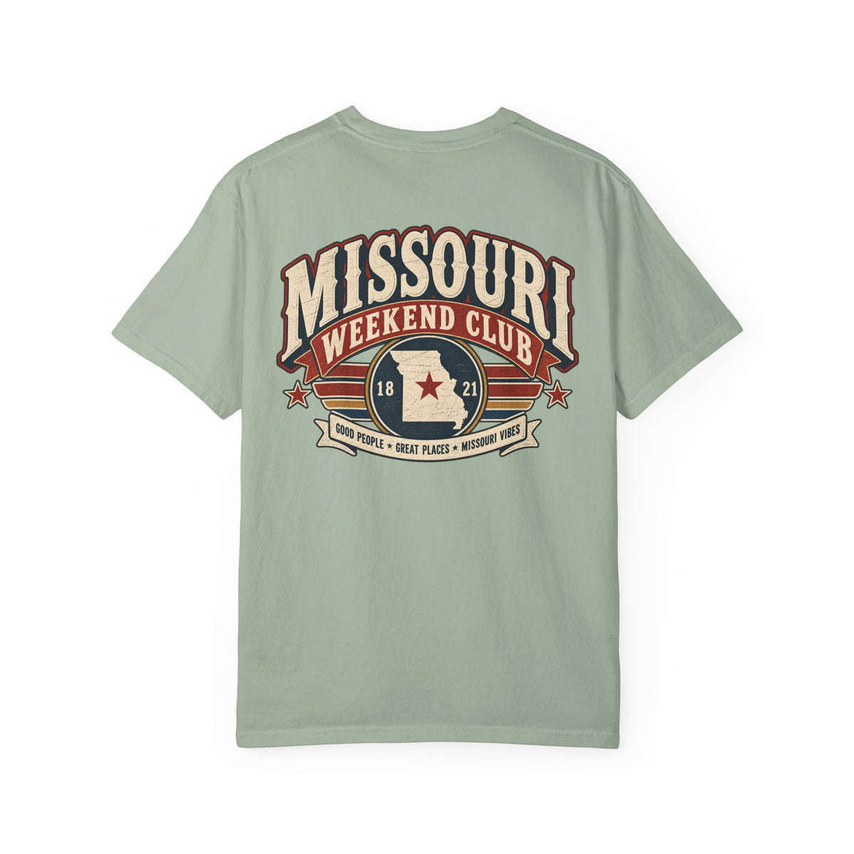 Missouri Weekend Club Unisex Comfort Color 1717 Streetwear Graphic Tee