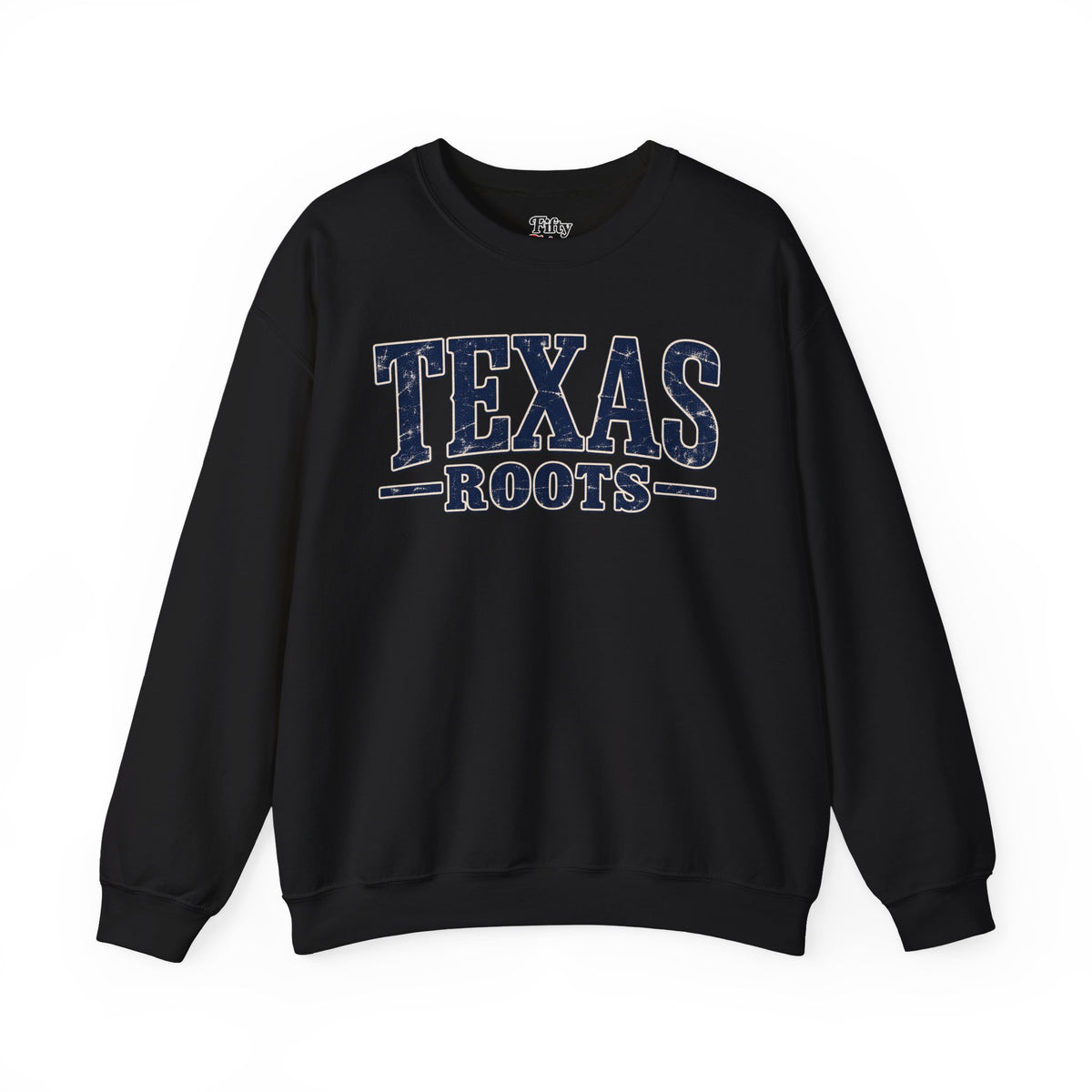 Texas Roots Unisex Crewneck Sweatshirt State Name Graphic
