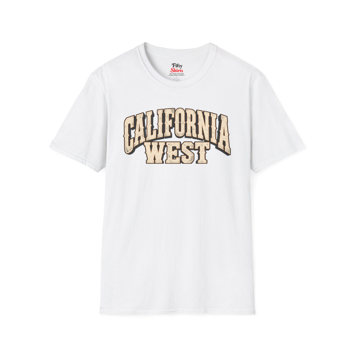 California West Unisex Softstyle T Shirt State Name Graphic Tee