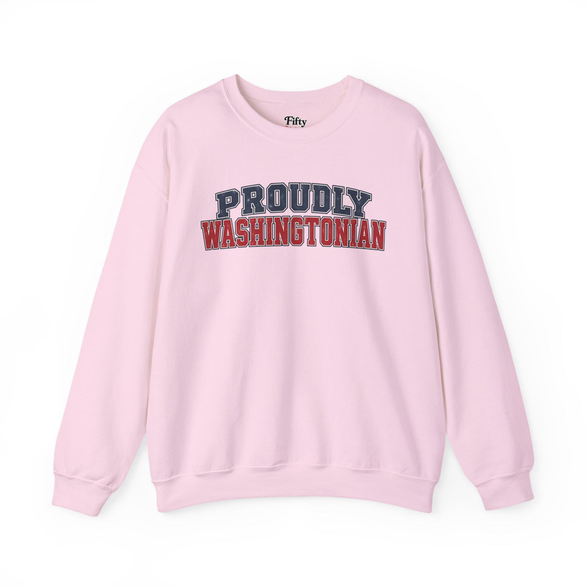 Proudly Washingtonian DC Unisex Crewneck Sweatshirt State Name Graphic