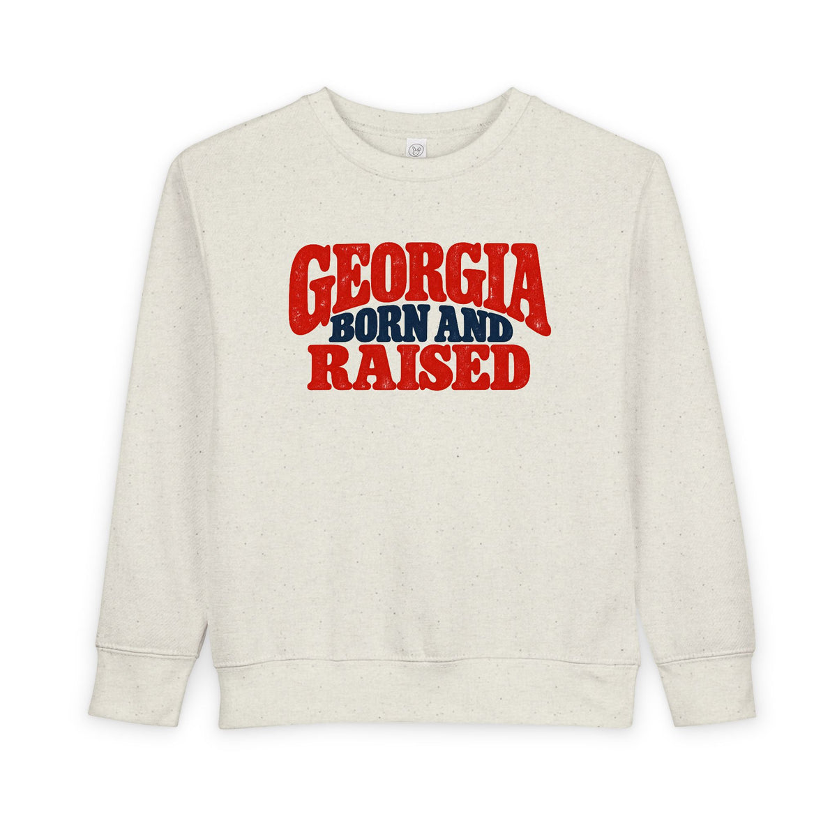 Georgia Born and Raised Retro Unisex Toddler Sweatshirt