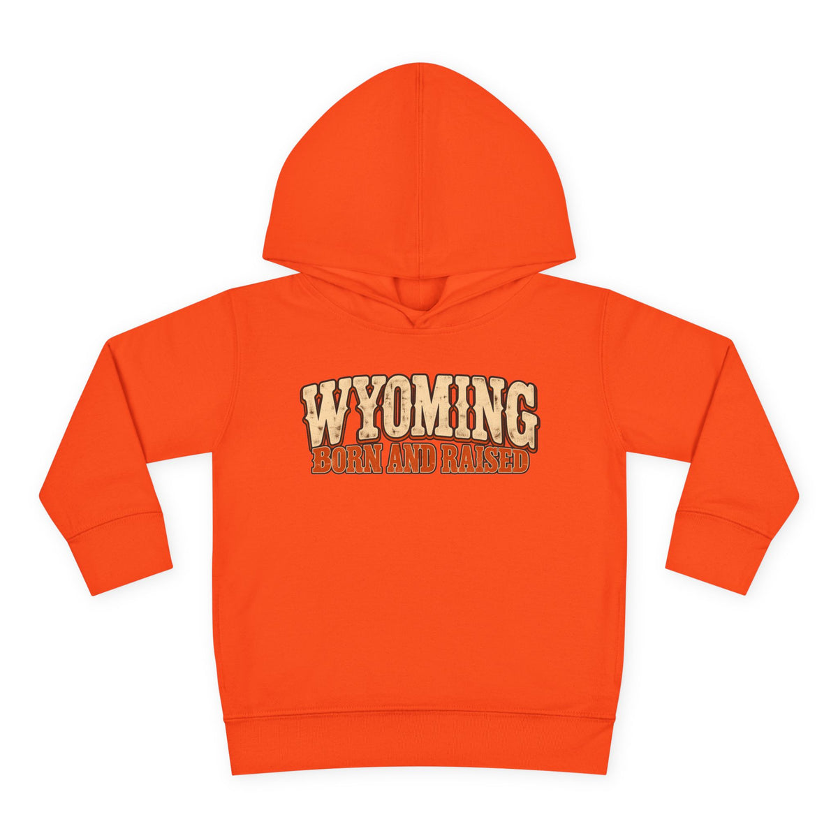 Wyoming Born and Raised Vintage 1970s Western Unisex Toddler Pullover Fleece Hoodie