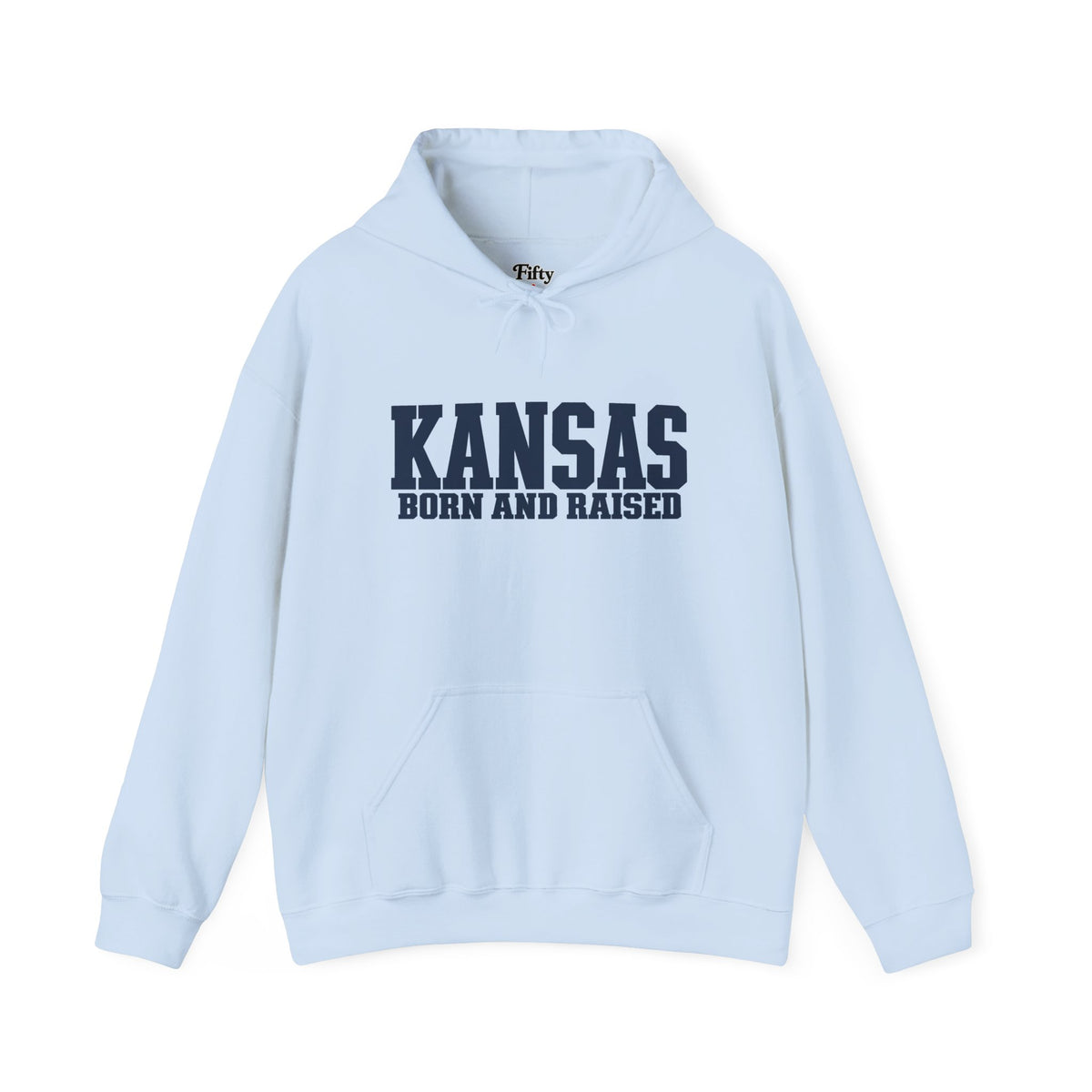 Kansas Born and Raised Premium Streetwear Unisex Hoodie Graphic