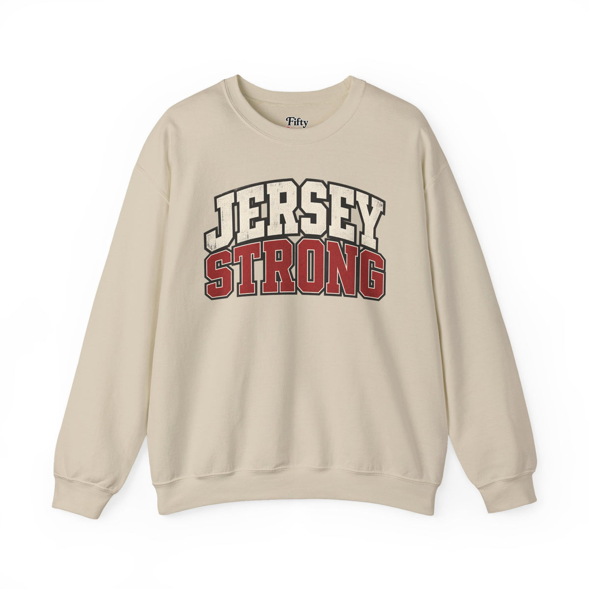 New Jersey Strong Unisex Crewneck Sweatshirt State Name Graphic