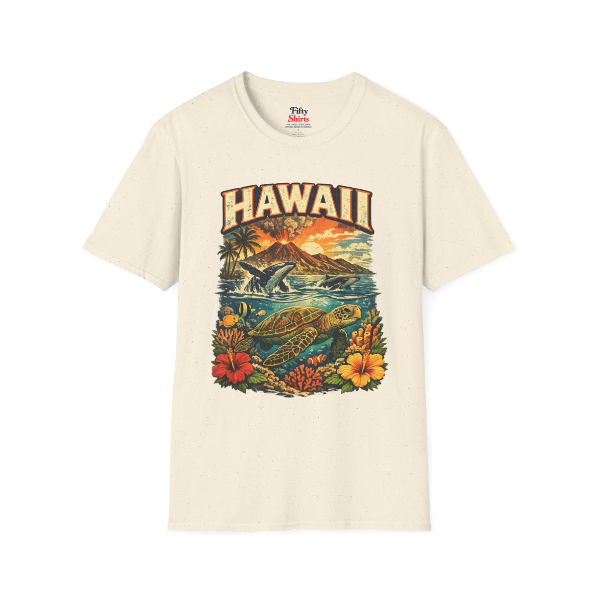Hawaii Wildlife Unisex Softstyle T Shirt State Pride Graphic Tee Collections FS03
