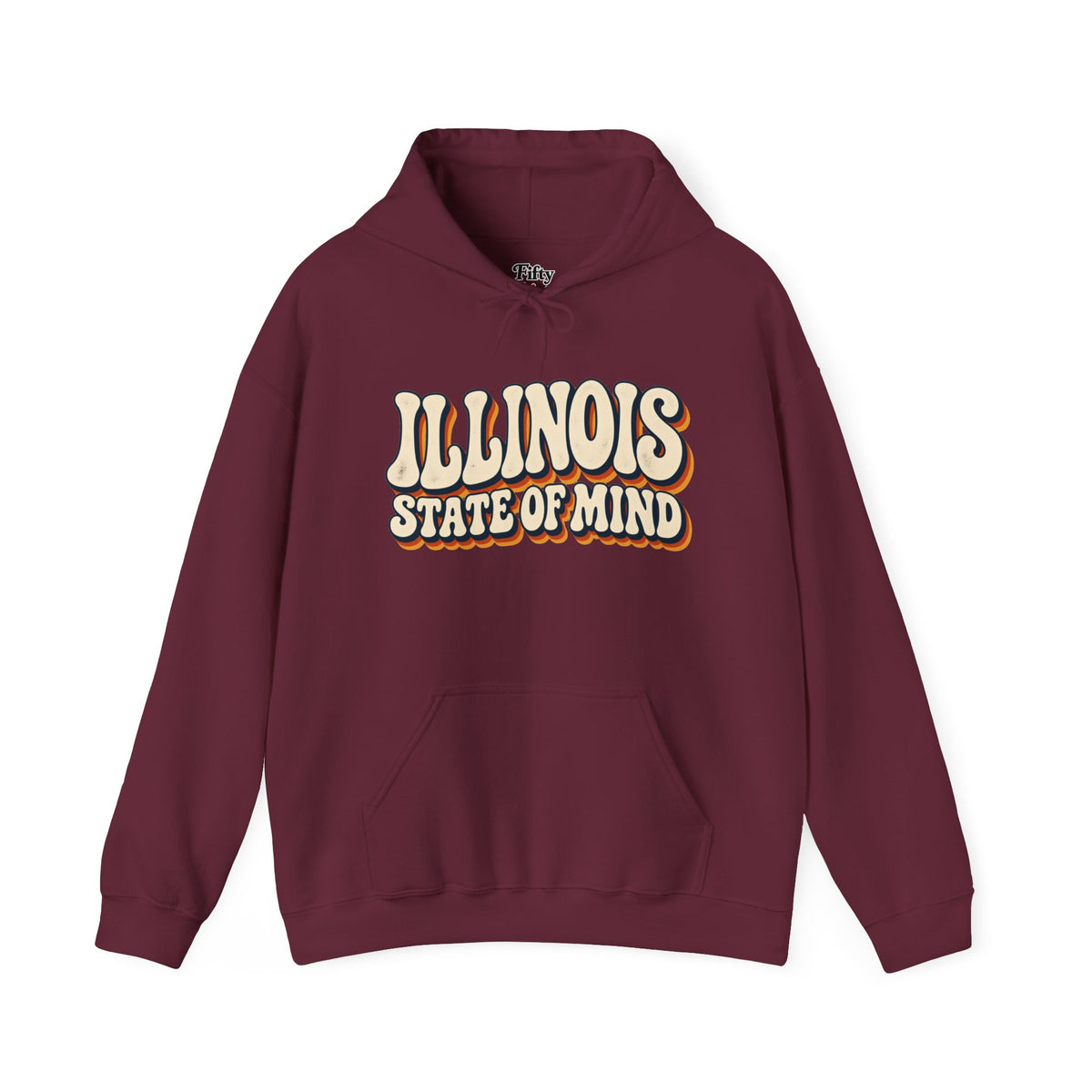 Illinois State of Mind Unisex Hoodie State Name Graphic