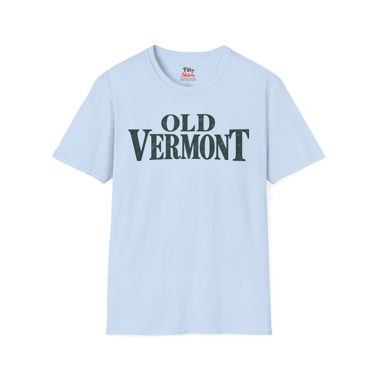 Old Vermont Unisex Softstyle T Shirt State Name Graphic Tee