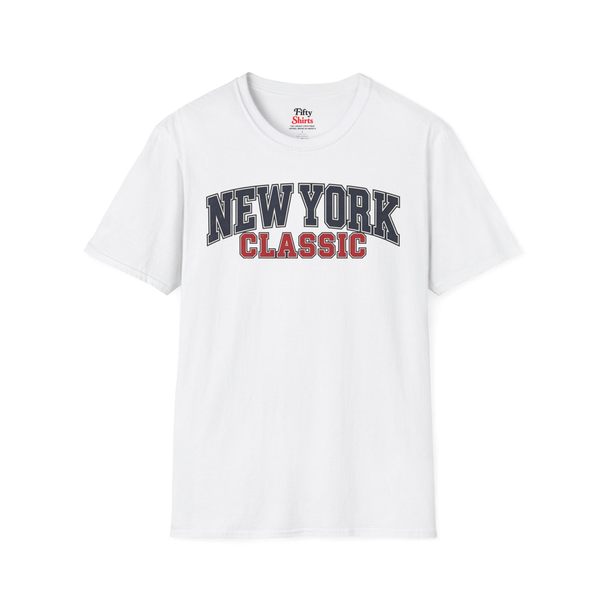 New York Classic Unisex Softstyle T Shirt State Name Graphic Tee