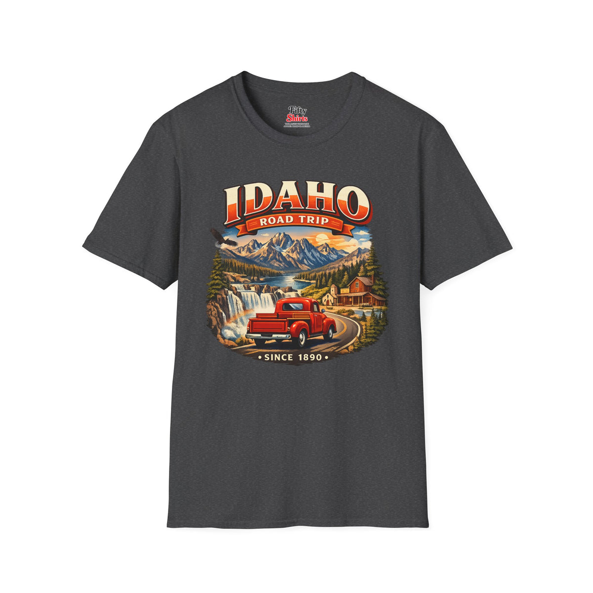 Idaho Road Trip Unisex Softstyle T Shirt State Pride Graphic Tee Collections FS03