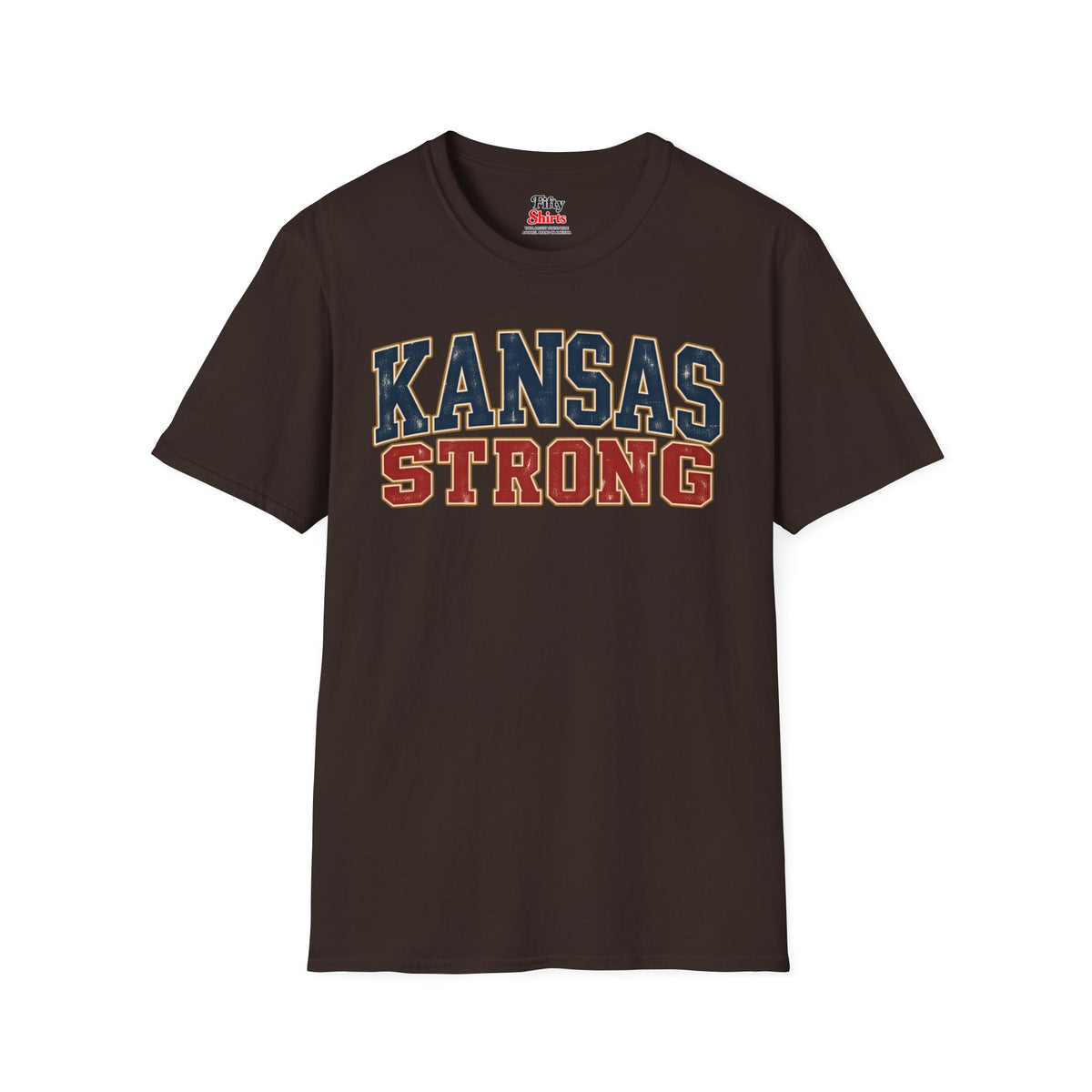 Kansas Strong Unisex Softstyle T Shirt State Name Graphic Tee