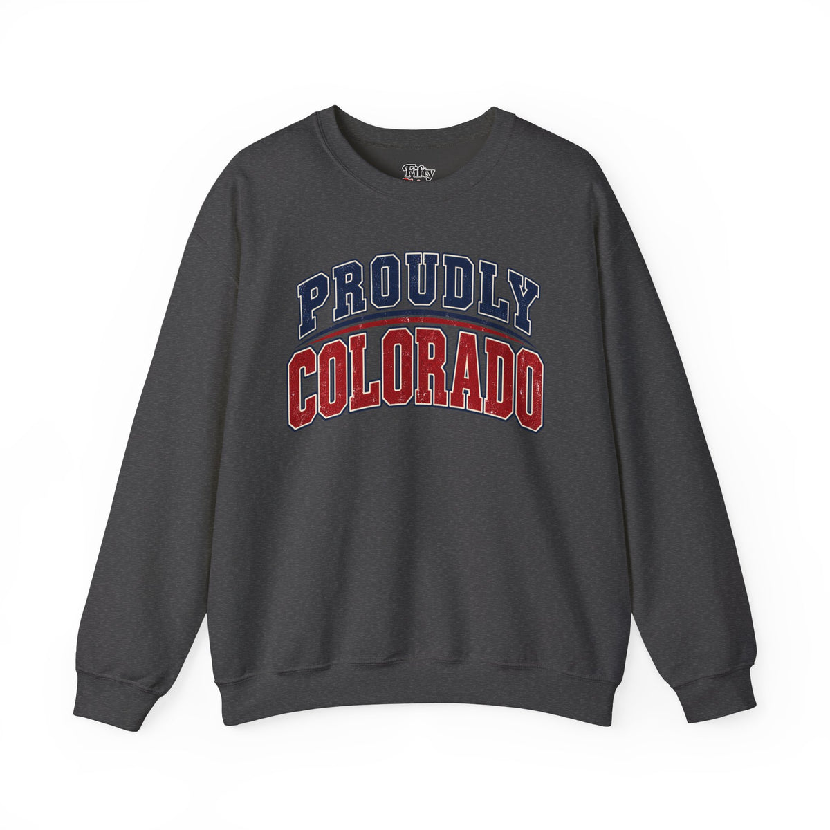Proudly Colorado Unisex Crewneck Sweatshirt State Name Graphic