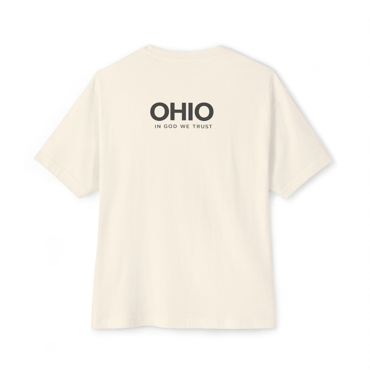 Ohio All State In God We Trust Unisex Casual Oversized Boxy Tee