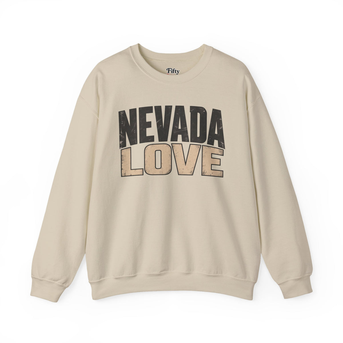 Nevada Love Unisex Crewneck Sweatshirt State Name Graphic