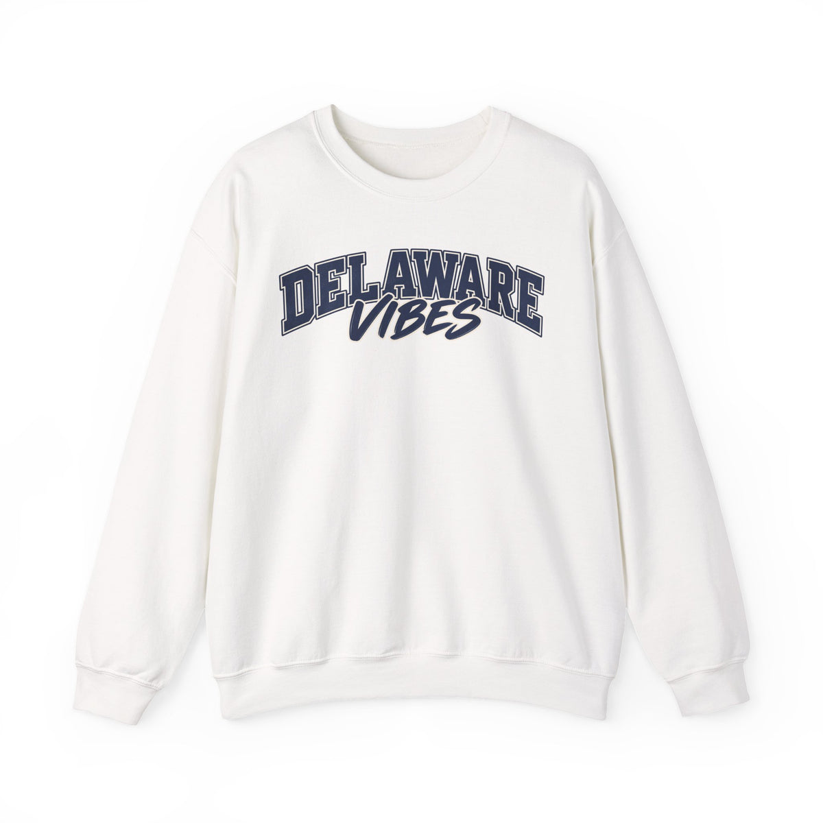 Delaware Vibes Unisex Crewneck Sweatshirt State Name Graphic