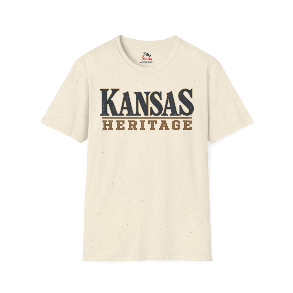 Kansas Heritage Unisex Softstyle T Shirt State Name Graphic Tee