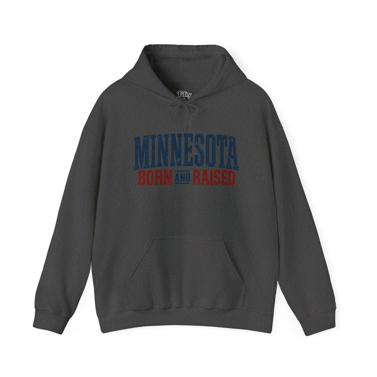 Minnesota Born and Raised Rustic Americana Unisex Hoodie Graphic